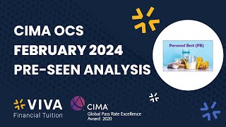 CIMA OCS Nov23_Feb24 Pre-seen Analysis Part 1 (Personal Best)