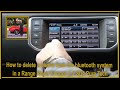 How to delete a phone from the bluetooth system in a Land Rover Range Rover Evoque 2 2 SD4 Pure Tech