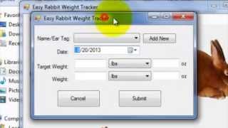 Easy Rabbit Weight Tracker Software (Tutorial)
