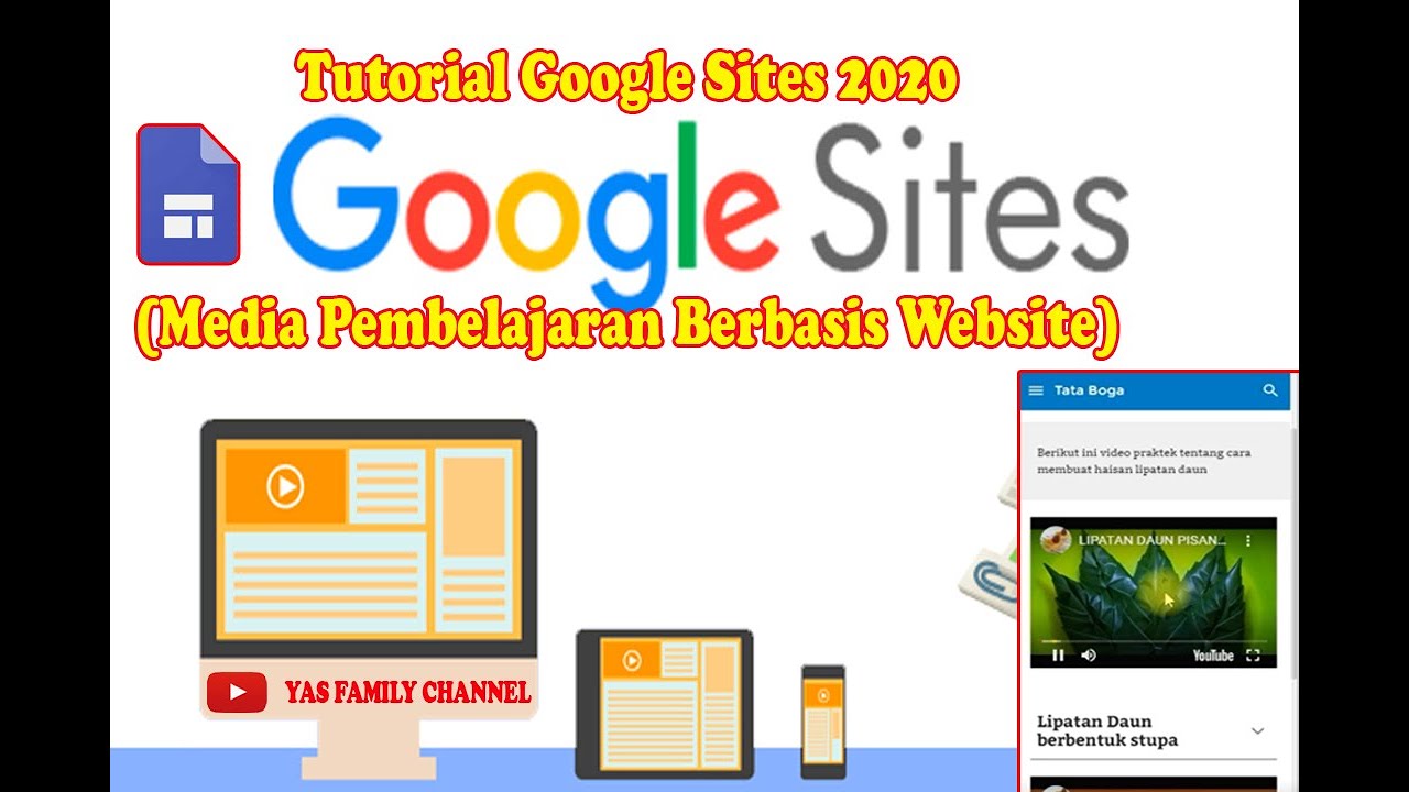 Tutorial Google Sites 2020 - Membuat Media Pembelajaran Berbasis ...