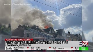 At least two firefighters taken to hospital while battling 4th alarm Mifflin County blaze