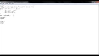 HTML 17th Tutorial JavaScript Objects I