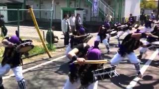 横田西多摩エイサー・福生市さくら祭り2012