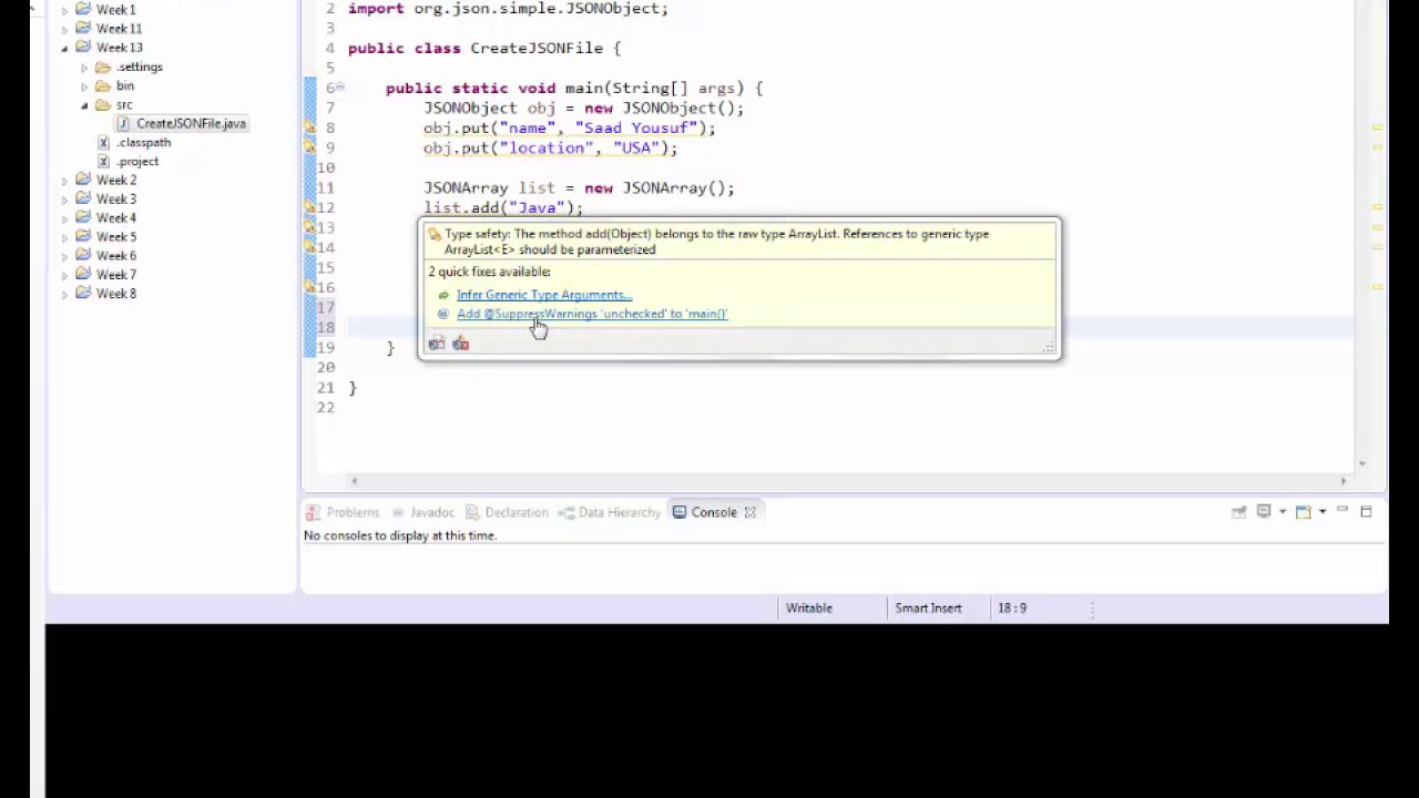 Java Write A Json File Youtube Java Write A Json File Youtube