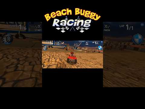 Carreras de buggy en la playa: todos los atajos en Shark Harbor #beachbuggyracing #trending #youtubeshort