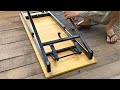 DIY - Craftsman's Ideas // How To Make a Smart Folding Desk At Home // Smart folding metal tool !!