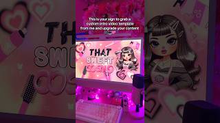 Making Youtube Intro Videos ✨💖 #youtubeintro #youtubeshorts #contentcreation #shortsfeed