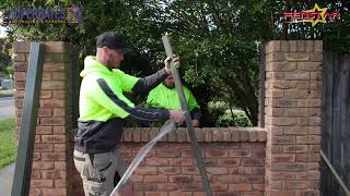 How to Install a Fenstar Horizontal Aluminium Slat Panel between Brick Piers/ Brick Walls.