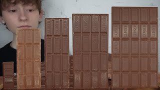 ASMR HERSHEY'S CHOCOLATE BARS *SNACK, ORIGINAL, KING, EXTRA LARGE \u0026 GIANT CHOCOLATE BARS MUKBANG 먹방