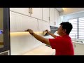 BLENO Kabinet Dapur Aluminium Bercorak Kayu Seremban