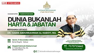 🔴  LIVE | Kajian Rutin Tazkiyatun Nafs || Setiap Senin Pekan 2 & 4 || Masjid Fatimah Muhammad