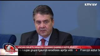 Vācijas ārlietu ministrs Zigmārs Gabriels vizītē Rīgā