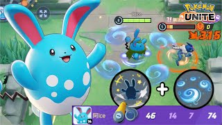 【Pokémon UNITE 】瑪力露麗 潮旋+嬉鬧 每下必定爆擊這強度完全可以！｜寶可夢大集結