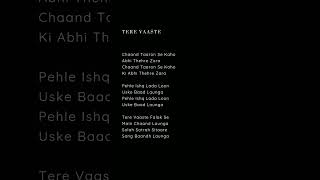 Tere Vaaste - Vicky Kaushal, Sara Ali Khan #lyrics