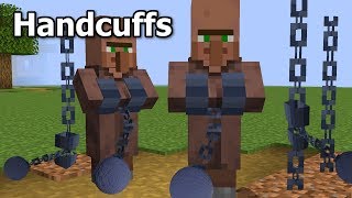 I made Handcuffs for Villagers who do bad things in Minecraft