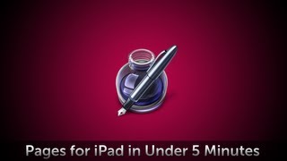 Pages for iPad in 5 Minutes