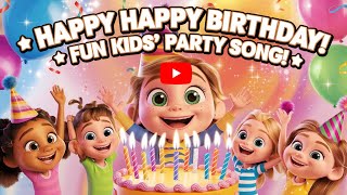 🥳 Best Birthday Song for Kids! | Happy Birthday Party Music 🎂