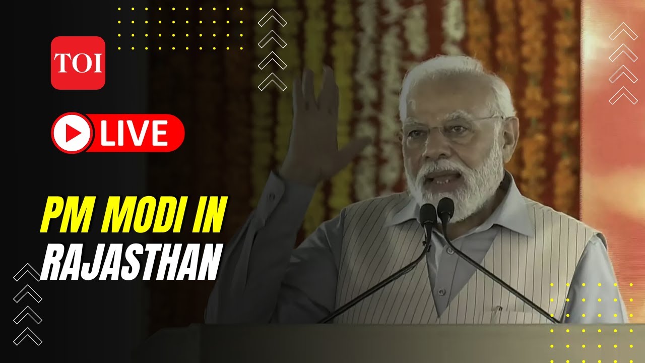 LIVE: PM Modi In Poll-Bound Rajasthan |Narendra Modi In Bikaner - YouTube