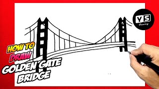 How to draw Golden Gate Bridge