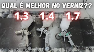 TESTEI A DIFERENÇA ENTRE AS PISTOLAS 1.3/1.4 E 1.7  NO VENIZ