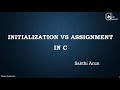 Lesson - 43 | Initialization Vs Assignment in C | C Tutorial