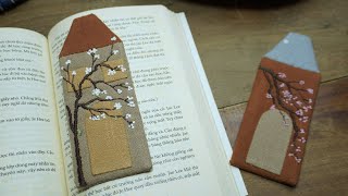 Handmade Bookmarks with Embroidery and Patchwork