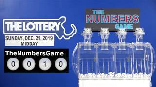 Midday Numbers Game Drawing: Sunday, December 29, 2019