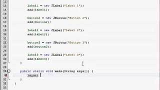 Java GUI Tutorial 10 Gridlayout