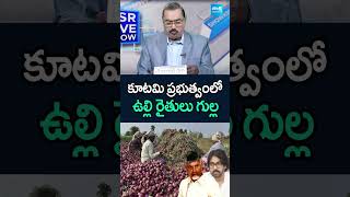 కూటమి ప్రభుత్వంలో ఉల్లి రైతులు గుల్ల #APkutamiGovt #Chandrababu #OnionFarmers #YSJagan @SakshiTV