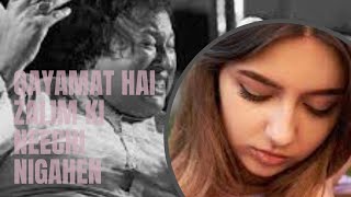 Qayamat Hai Zaalim Ki Neechi Nigahein  | Best of Nusrat Fateh Ali Khan | Slowed Reverb#trending