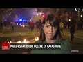 manifestation de colère en catalogne