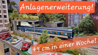 H0 Modelleisenbahn - Anlagenerweiterung am Bahnhof!