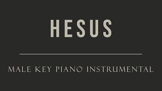 HESUS - Piano Instrumental Cover - Male Key (with lyrics) by GershonRebong