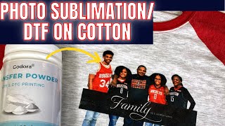 Sublimation On Cotton With Dtf Powder Hack Sublimation Hack Crafting