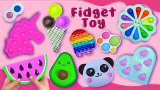 8 POP IT! FUNNY AND CUTE FIDGET TOY IDEAS - Viral TIK TOK Fidget Toys Videos - EASY DIY POP IT TOYS