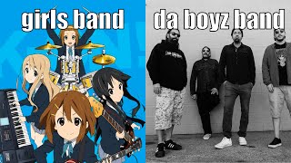 girls bands vs boys bands