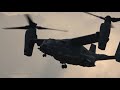 4kᵁᴴᴰ usaf bell boeing cv 22b osprey impressive sunset demo @ riat 2018