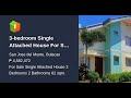 3-bedroom Single Attached House For Sale in San Jose del Monte Bulacan