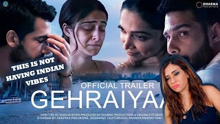 Gehraiyaan trailer reaction | Deepika Padukone | Siddhant Chaturvedi | Ananya Pandey