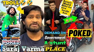 @Motovloggerjannustunts POKED Aamir Majid🤣/@TheUK07Rider POKED @LegalBanjara