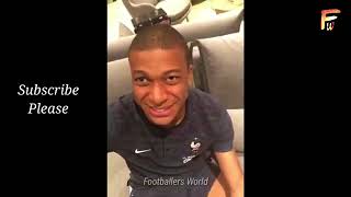 France Players Dembele, Mendy & Mbappe Playing Card, Funny Moments During World Cup Camp