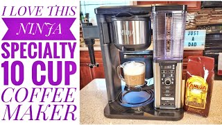 I LOVE Ninja CM401 Specialty 10-Cup Coffee Maker 4 Brew Styles with Milk Frother  Latte Cappuccino