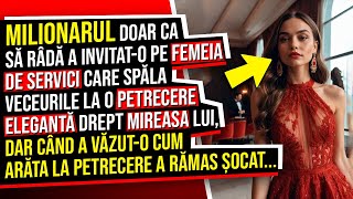 Milionarul doar ca să-și Bată Joc a invitat-o pe femeia de Servici care spăla Veceurile...