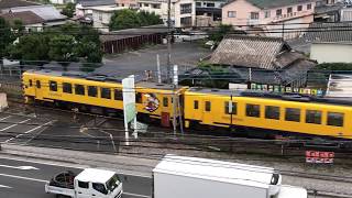 島原鉄道のトレインビュー、ホテル＆スパ花みずき（島原駅近く）