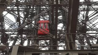 EIFFEL TOWER ELEVATORS/lifts tour - all of them! - part 1