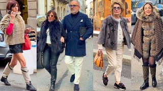 Milan’s Elite Street Style | Fashion, Jewelry \u0026 Luxury Cars on Monte Napoleone