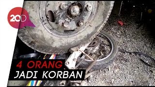 Ngeri! Truk Lepas Kendali Tabrak Kendaraan \u0026 Parkiran RS di Brebes