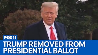 Donald Trump removed from 2024 ballot by Colorado Supreme Court