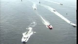 Manhasset Bay "GOLD CUP" Powerboat Poker Run 2001 - Raw Helicopter