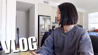 weekend vlog: BIG HAIRCUT💇🏻‍♀️, going into office, New shin ramen🤣